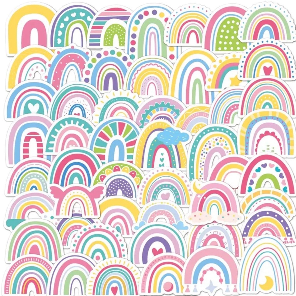 Rainbow Sticker 50 Set NEW